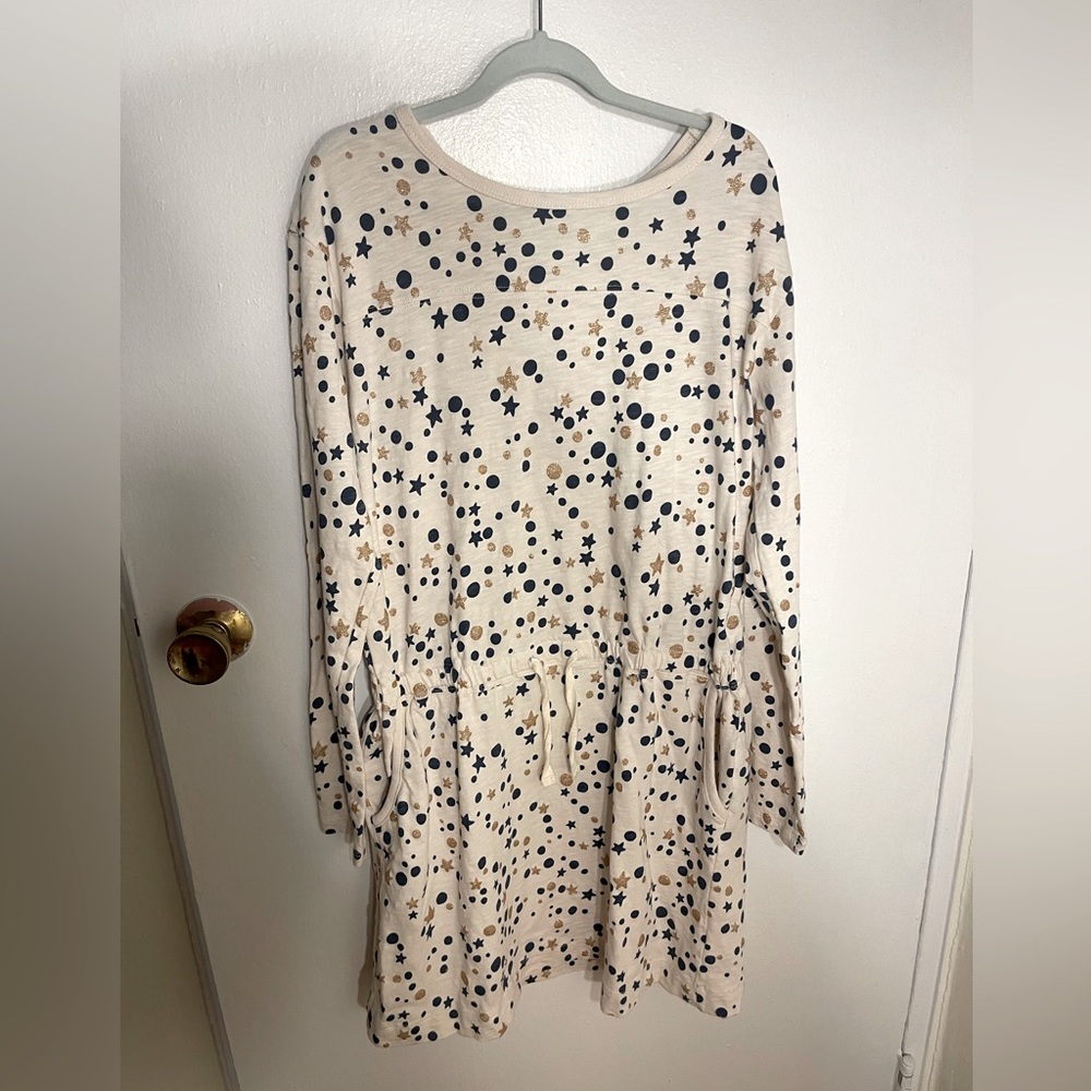 Crewcuts Gold Star Cozy Dress